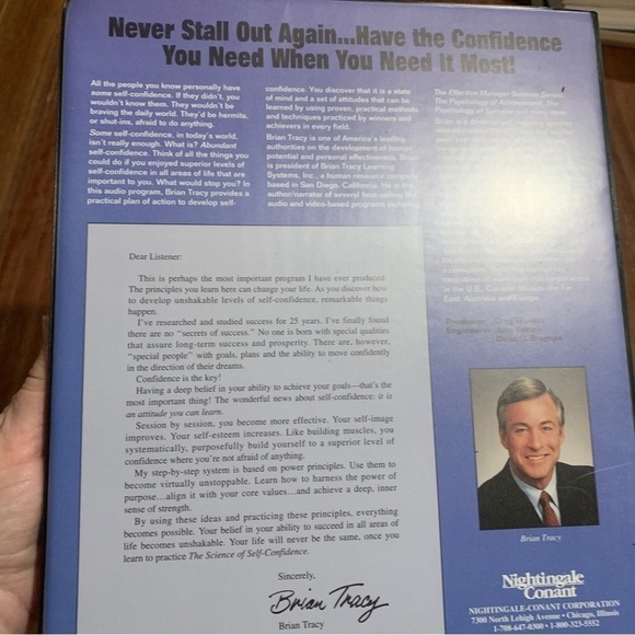 Brian Tracy The Secret of Self Confidence 6 CD Program Nightingale Conant - Picture 2 of 5